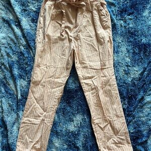 Sienna Sky Peach and White Chinos Relaxed Fit